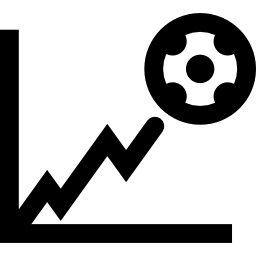 graphique des statistiques de football Icône