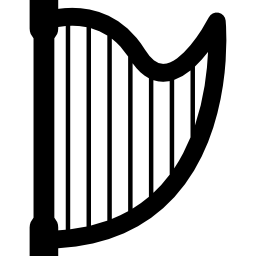 Music harp icon