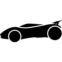 Sportive elegant car side view icon
