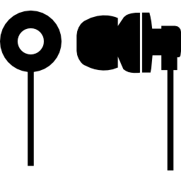 coppia di oggetti musicali da due diverse viste di fronte e di lato icona