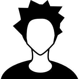 Punk young head icon