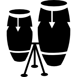 coppia di tamburi icona