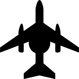 passagiers vliegtuig icoon