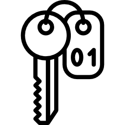 llave de la habitación icono