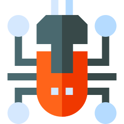 Robot insect icon