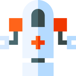 Medical robot icon