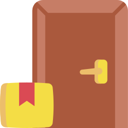 puerta de entrega icono