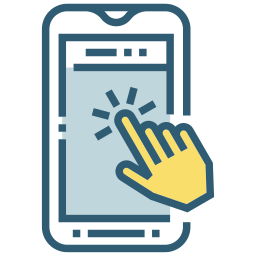touchscreen telefoon icoon