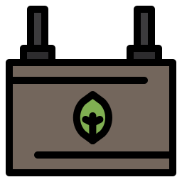 batterie eco Icône