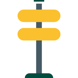 Street sign icon