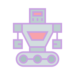 Modern robot icon