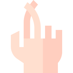 dedos cruzados Ícone