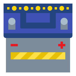 batteria dell'auto icona