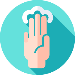 Waving hand icon