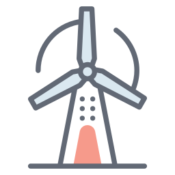 Wind energy icon