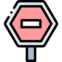 Stop sign icon