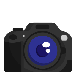 Цифровая зеркальная камера иконка