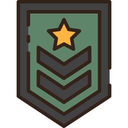 rango militar icono