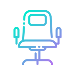 Desk chair icon