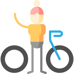 Велосипедист иконка