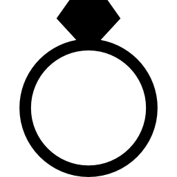anillo de compromiso icono