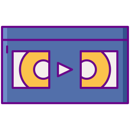 cinta de video icono