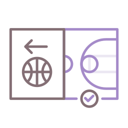 campo da basket icona