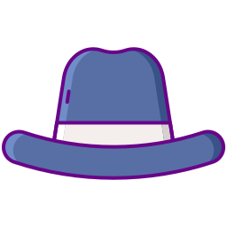 chapeau de détective Icône