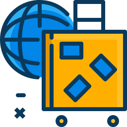 Travel baggage icon