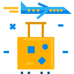 Travel baggage icon