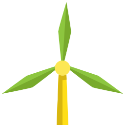 Wind energy icon