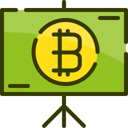 Bitcoin presentation icon