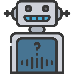 Robot assistant icon