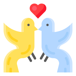 Love birds icon