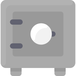 cassetta di sicurezza icona