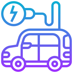 Electric vehicle icon
