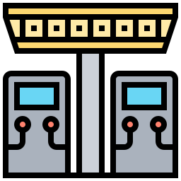 estación de carga icono