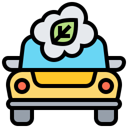 Eco car icon