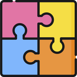 puzzelstukken icoon