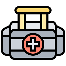 Aid kit icon