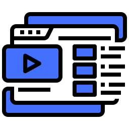 flusso video icona