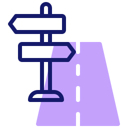 Road sign icon