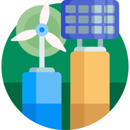 energía renovable icono