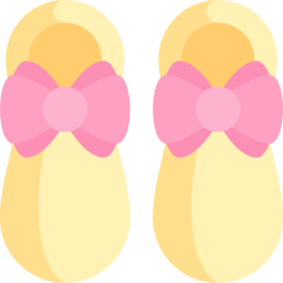 Baby shoes icon