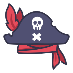 piraten hoed icoon