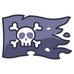 Pirate flag icon