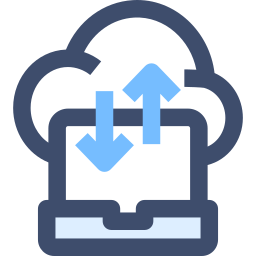 transferencia de datos icono