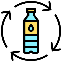 Утилизация бутылки иконка