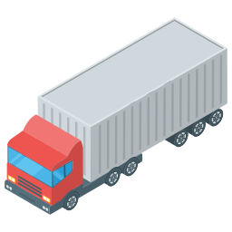 Cargo truck icon