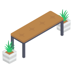 mesa al aire libre icono